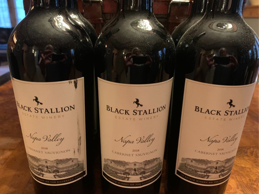 6-Pack Black Stallion 2018 Cabernet w/Custom Case