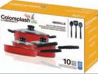 Colorsplash 10pc Pots and Pans Set