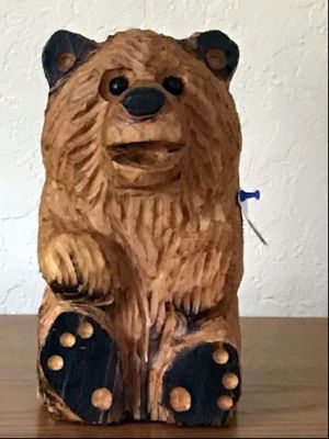 Wood Bear Carving