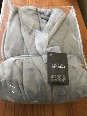 Plush Robe & Slipper Set