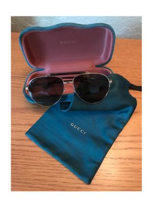 Mens Gucci Havana Aviator Sunglasses