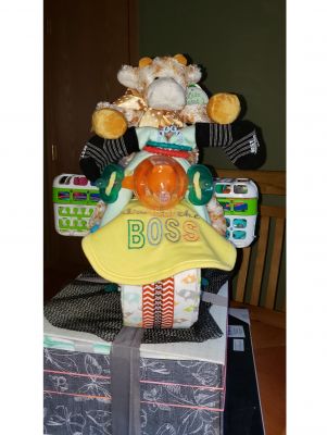 Motorcycle Diaper Cake (Unisex)