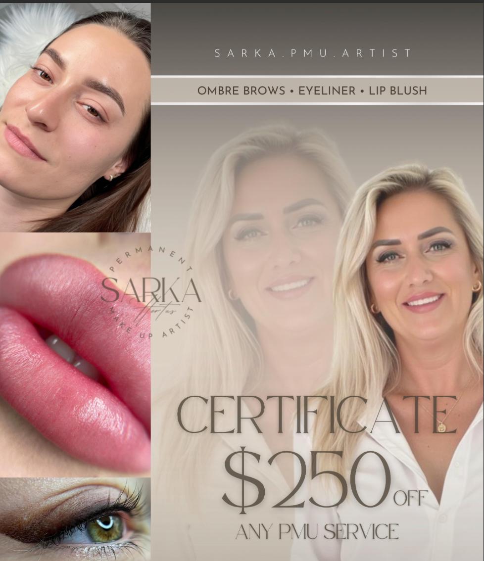 $250 Off Any Permanent Makeup Service with Sarka Her...