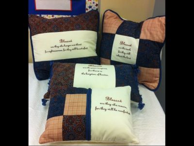 Eighth Grade Quilt: Beatitude Pillows #2