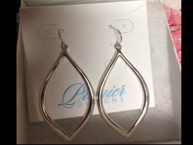 Premier Designs Silver Hook Earrings