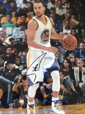 Autographed Stephen Curry Photo