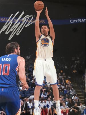 Autographed Klay Thompson Photo