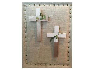 Second Grade Rustic Wood Cross - Student Project