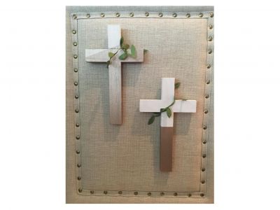 Second Grade Rustic Wood Cross- Student Project