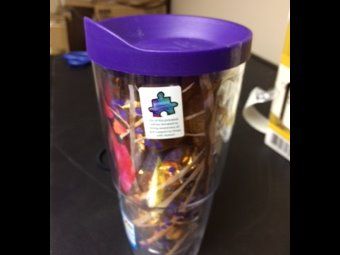Tevis Tumbler filled with Gourmet Toffee