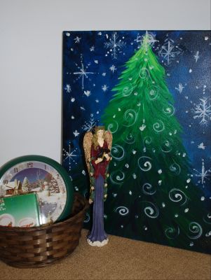 Christmas Tree Painting + Christmas Joy