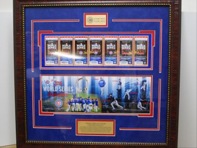 Chicago Cubs 2016 World Series 7 Ticket Collage