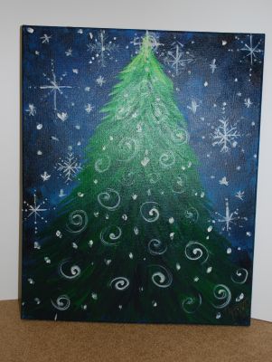 Christmas Tree Painting