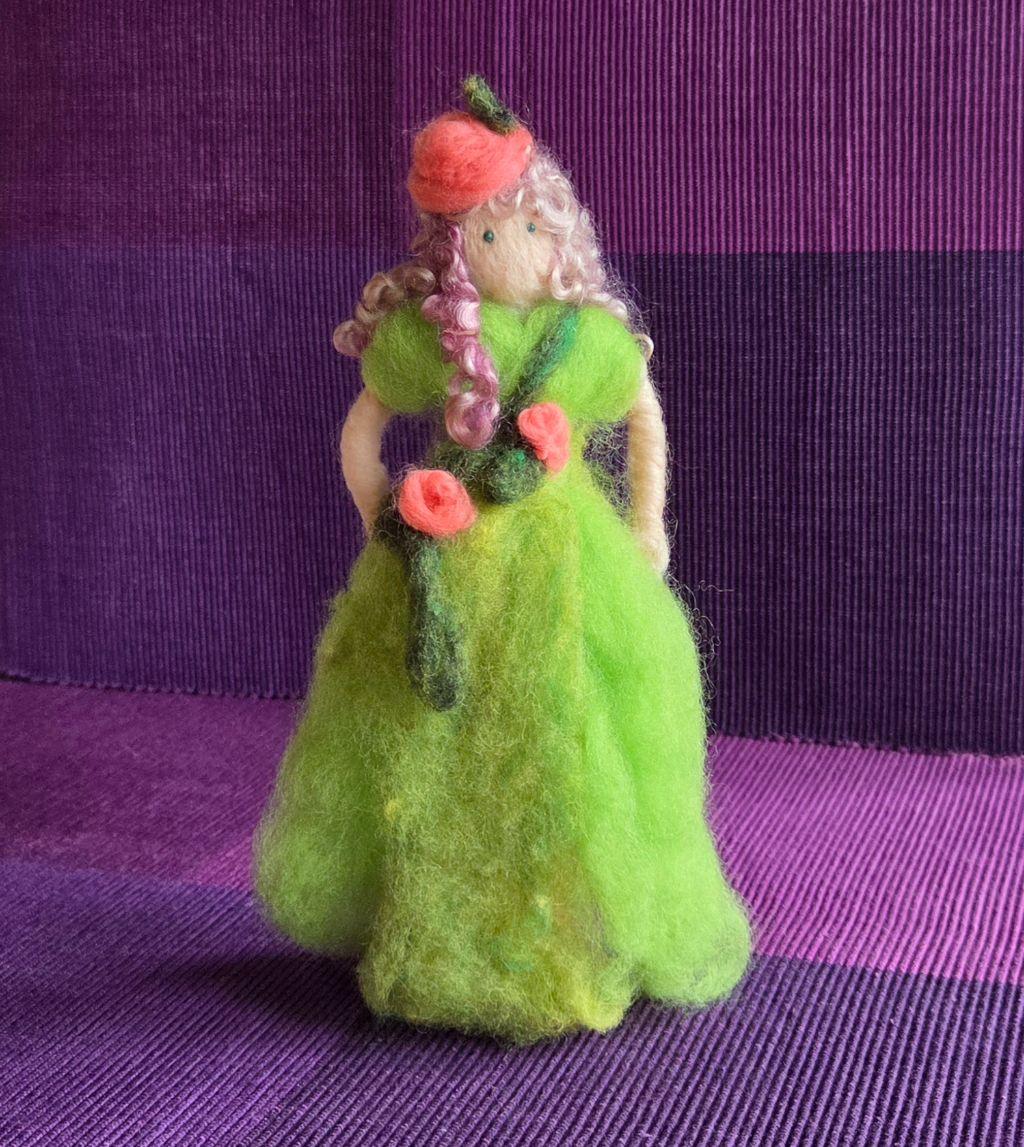 Hand-Felted Garden Fairy by Cynthia Cudaback