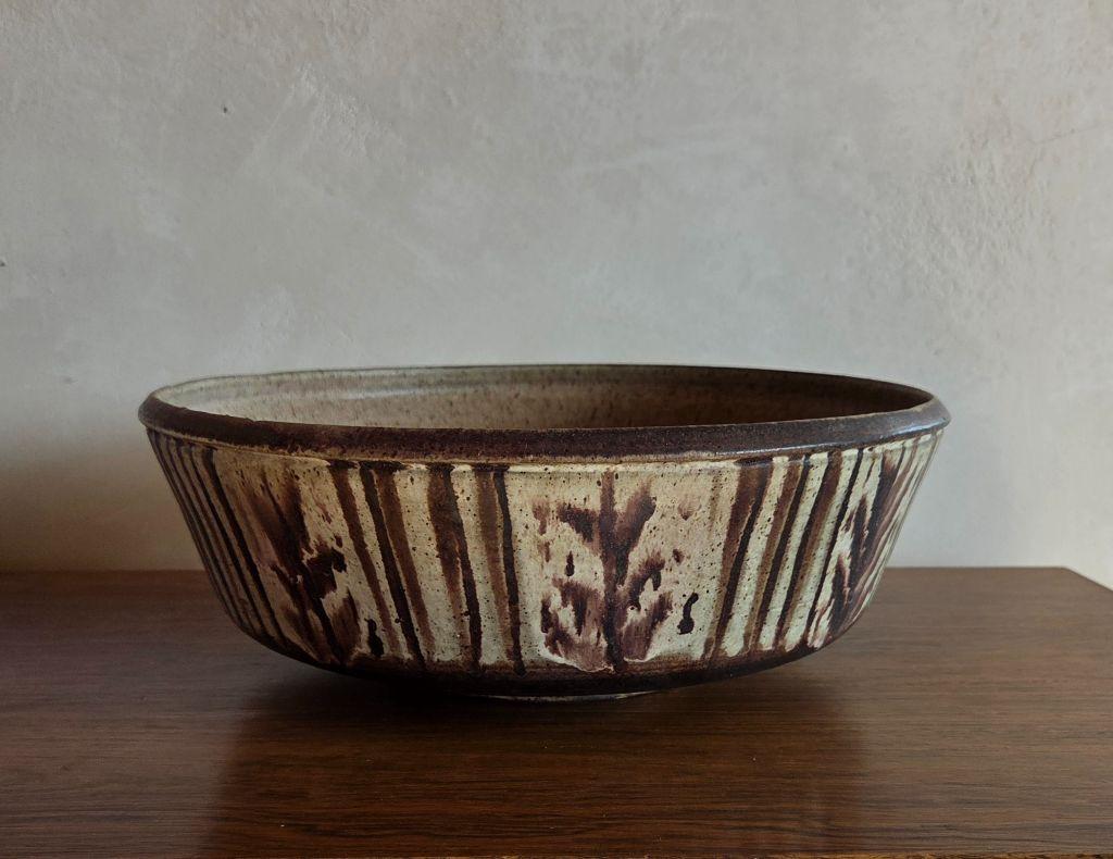 Large Mid-Century Serving Bowl by Nancy Wickham