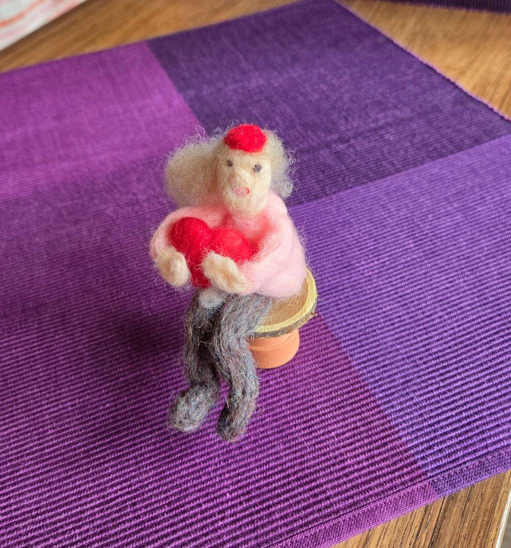 Hand-Felted Elf by Cynthia Cudaback