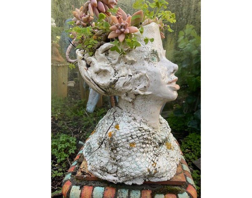 ''Happy Girl'' Sculpture by Jane Vanderveer