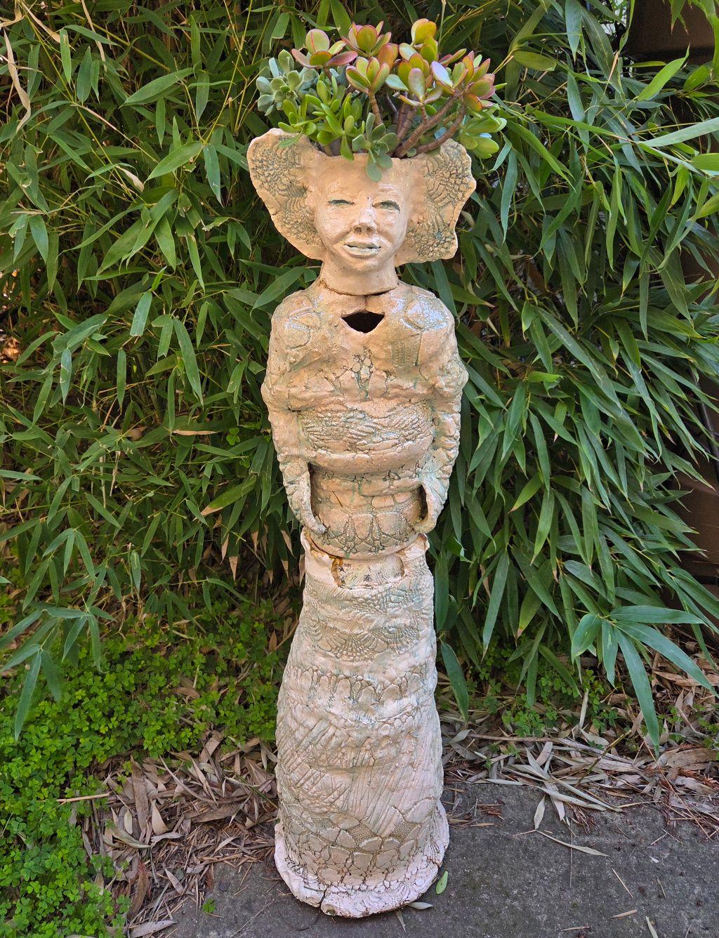 Standing Woman with Headdress by Jane Vanderveer