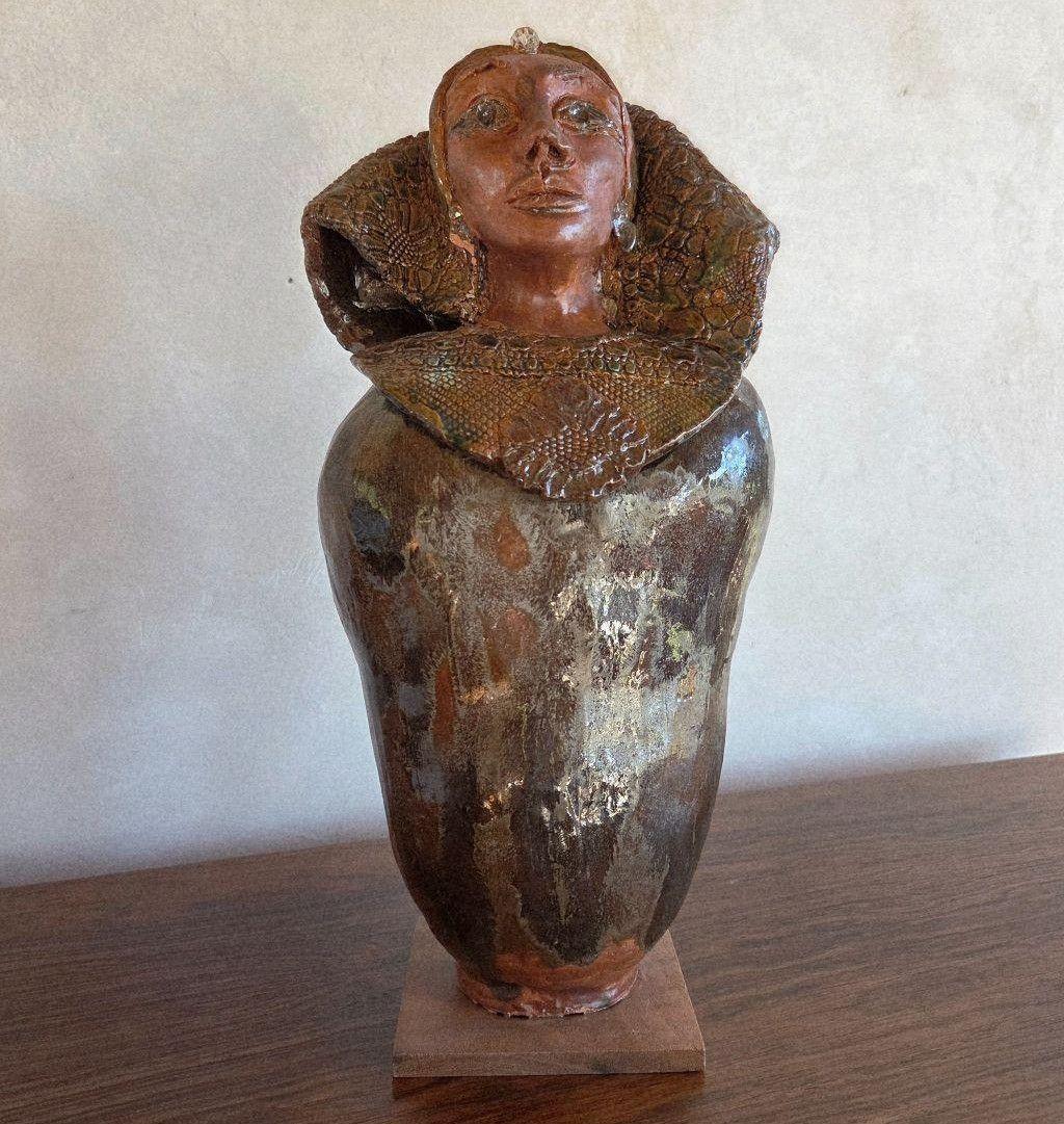 Canopic-Style Lidded Jar by Jane Vanderveer