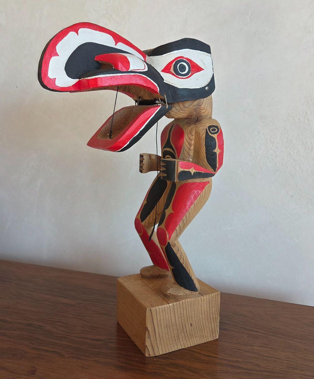 Northwest Coast Haida Dance Mask Figure by Ed Raub