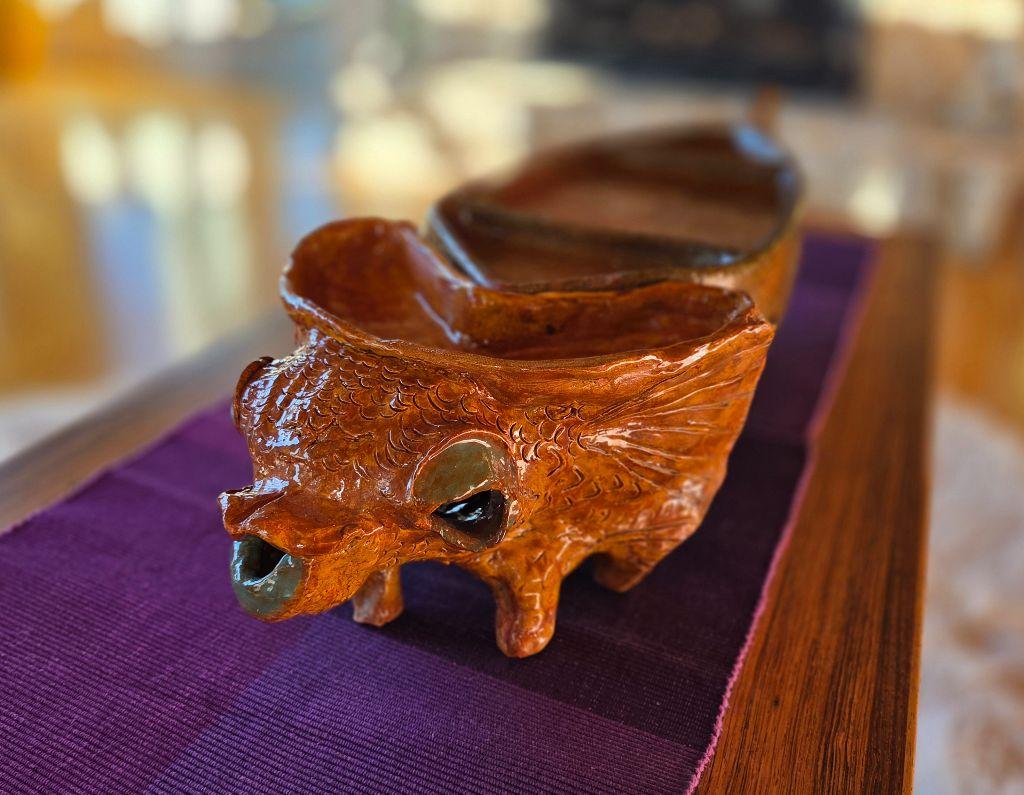 Dragon-Carp Serving Dish & Centerpiece by Jane V...
