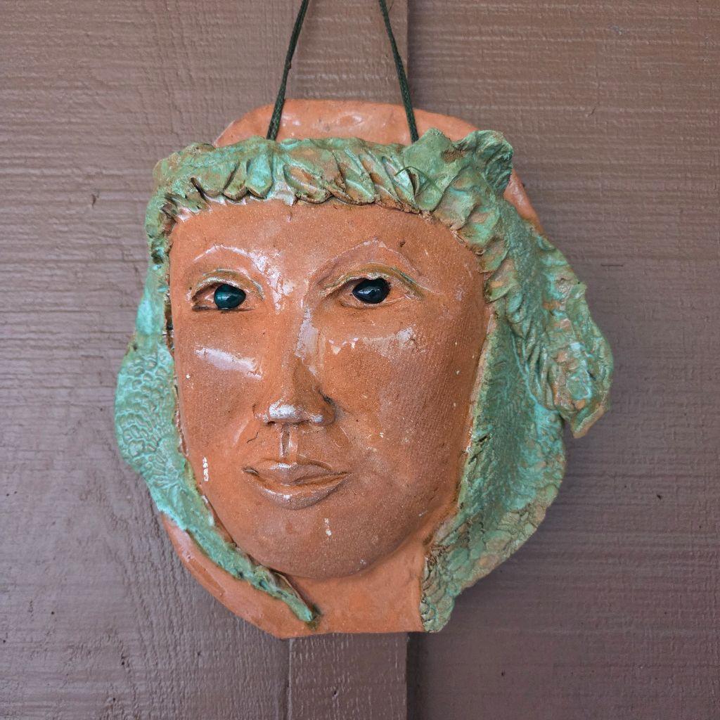 Face with Garland by Jane Vanderveer