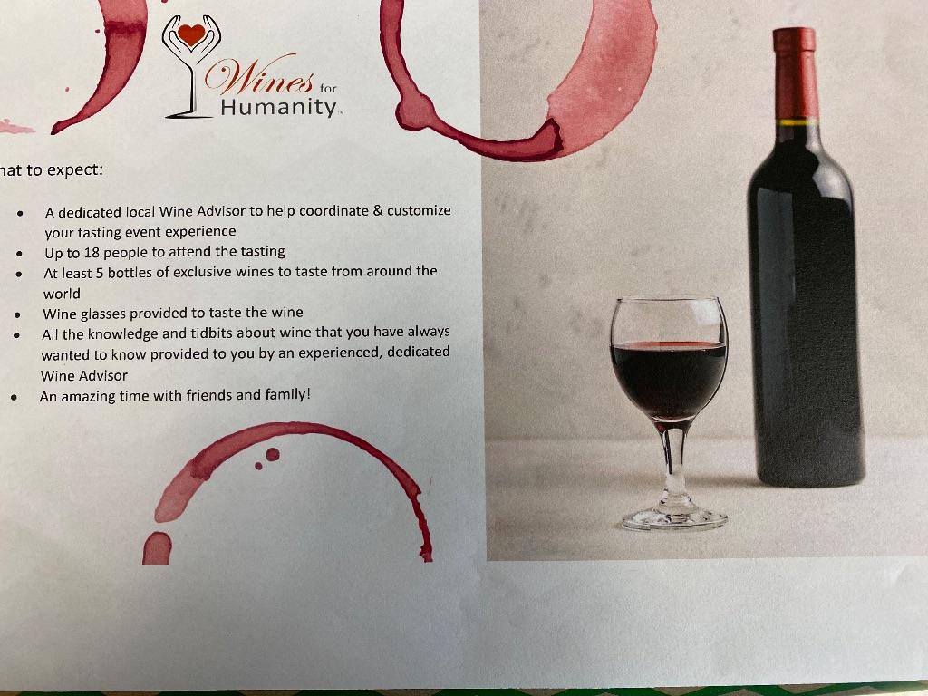 Wines for Humanity Wine Tasting #1