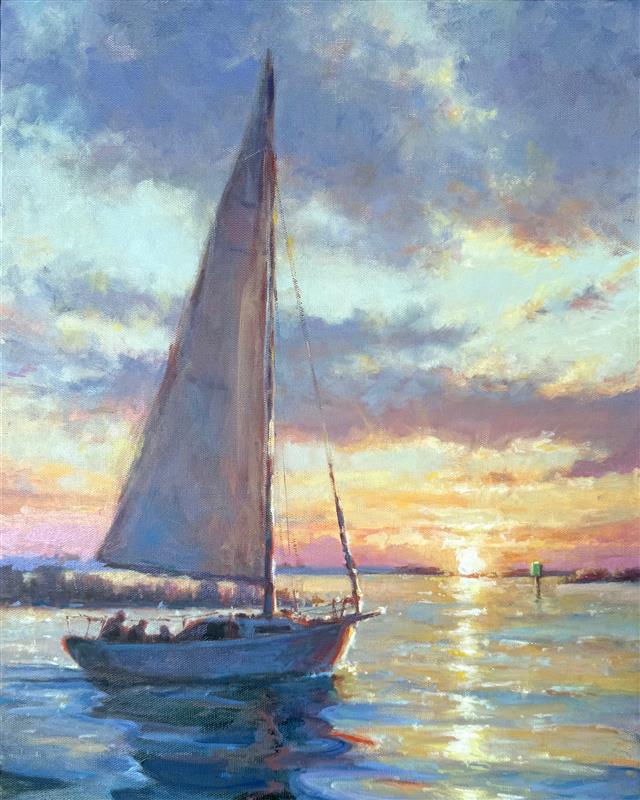 Wende Szyperski Original Oil Painting - Refining Lig...