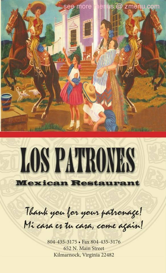 $25 gift certificate to Los patrons Mexican Restaurant