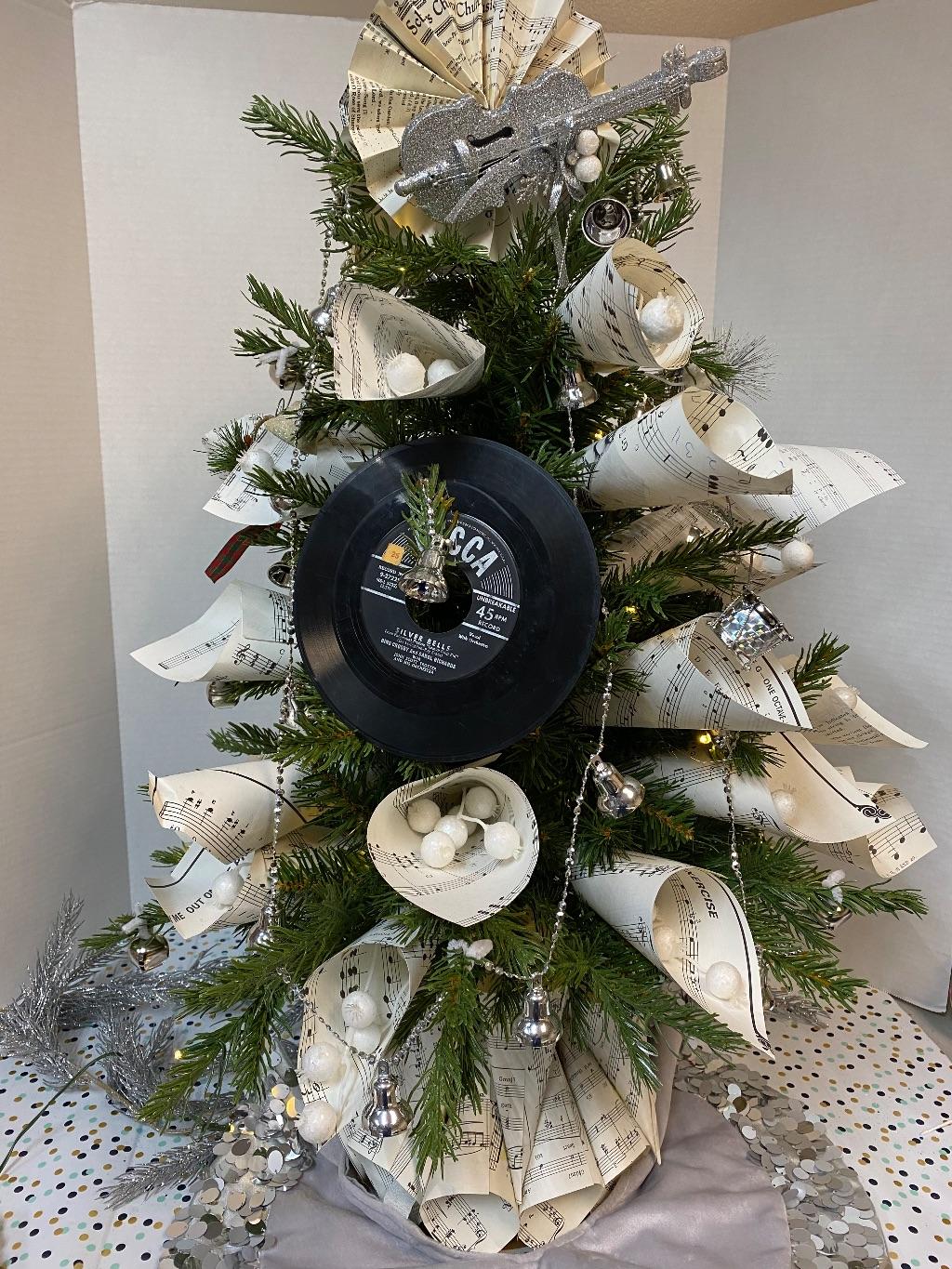 Silver Bells Table-Top Christmas Tree