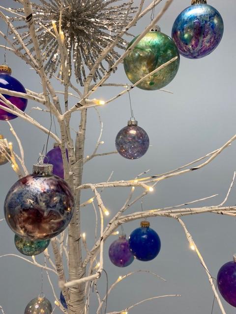 Tree with Handmade Ornaments