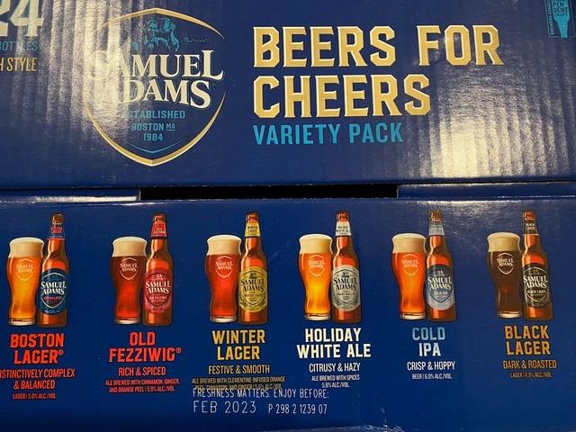 Case of Sam Adams Holiday Variety