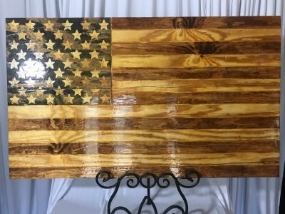 Wooden American Flag