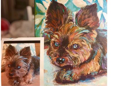 Pet Portrait Painted by Laurie Smith