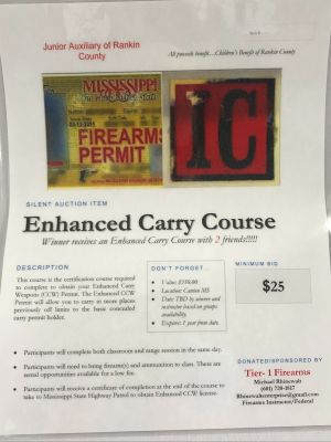 Enhanced Carry Course