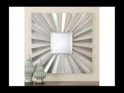 Uttermost Mirrors- Adelmar Metal Square Mirror