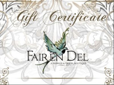 $100 Gift Certificate for Fairen Del