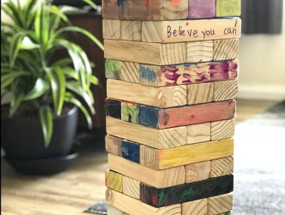 Personalized Giant Tumbling Blocks by Mrs. McFadden