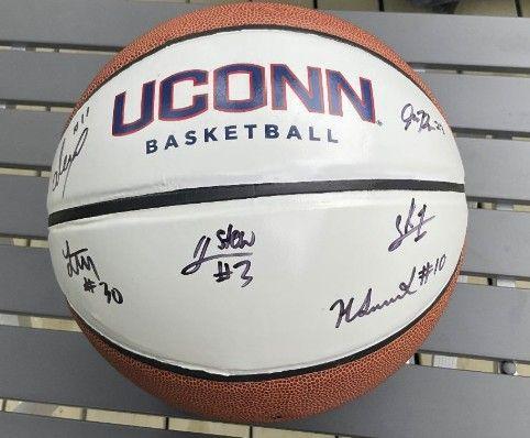 Basketball Signed by 2024-2025 UConn Men's Team Memb...