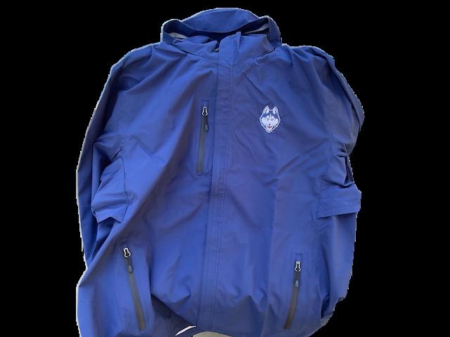 UConn Husky Hooded Rain Jacket - Men's