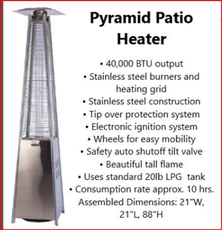 Pyramid Patio Heater