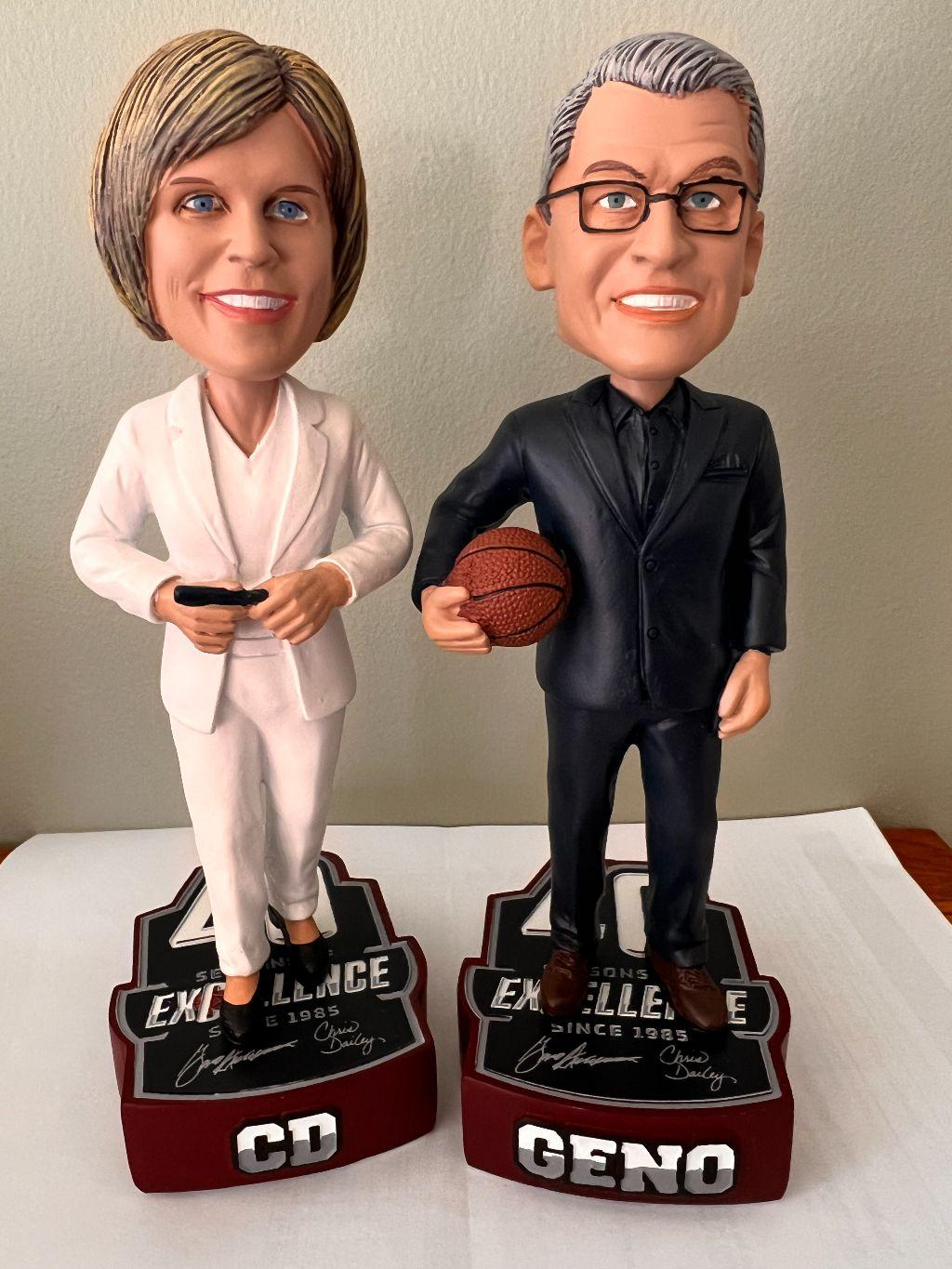 Geno Auriemma and Chris Dailey Limited Edition Bobbl...