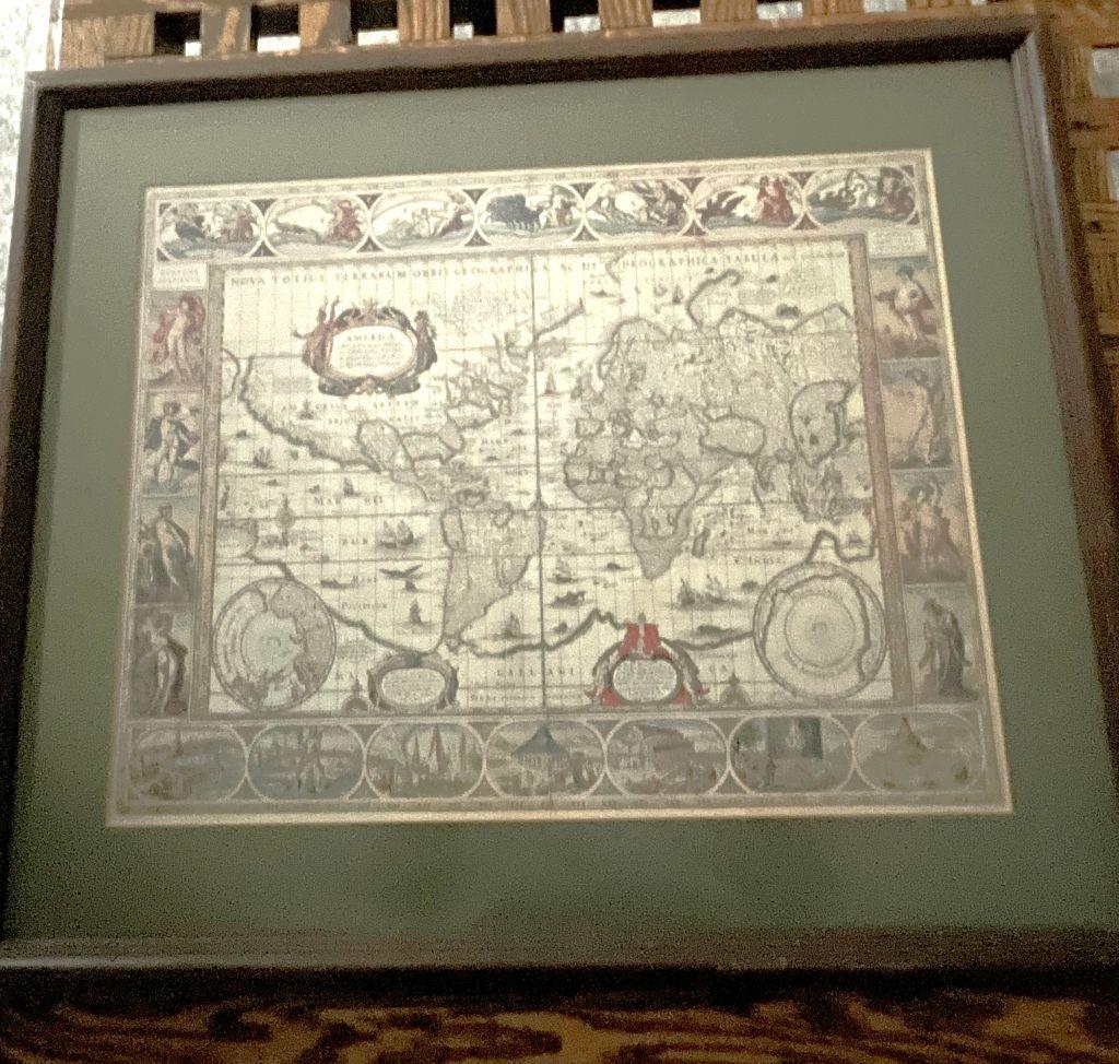Replica Antique Map of the World