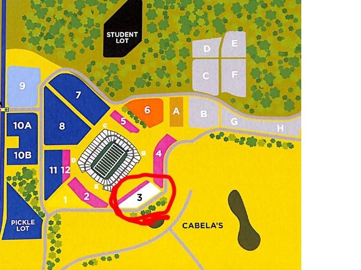 Football Parking - 2025 Fall Season - one White lot ...
