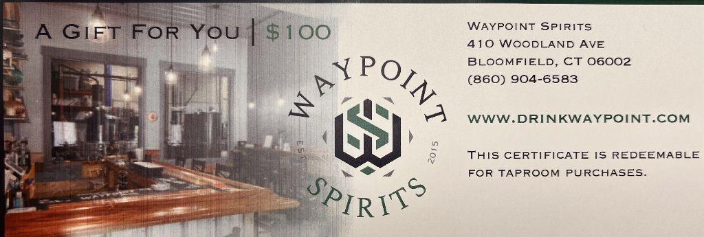 Waypoint Spirits - $100 Gift Card