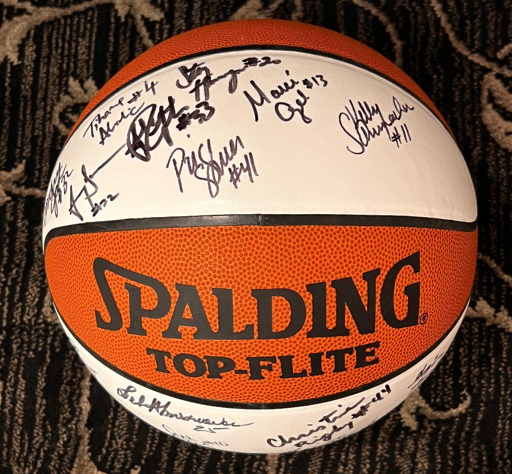 UConn Women's Basketball Hand Signed Spalding Basket...