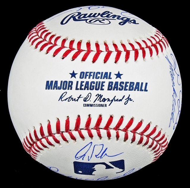 Official MLB baseball hand signed by the Mets, 1986 ...