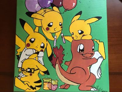 Ms. Yi's Pokemon Scientists Painting & Game Chest