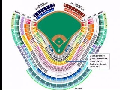 2 Field Level Dodger tickets