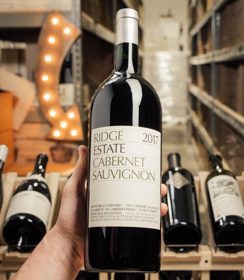 BOTTLE OF RIDGE ESTATE CABERNET SAUVIGNON